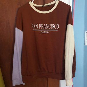 COLOR-BLOCK SAN FRANCISCO CREWNECK